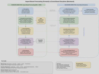 IBF forward direction versus event-based storyline backward direction